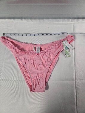 Celebrity Pink Women’s Mesh Pink Bikini Bottom Size XL (16-18) NWT
